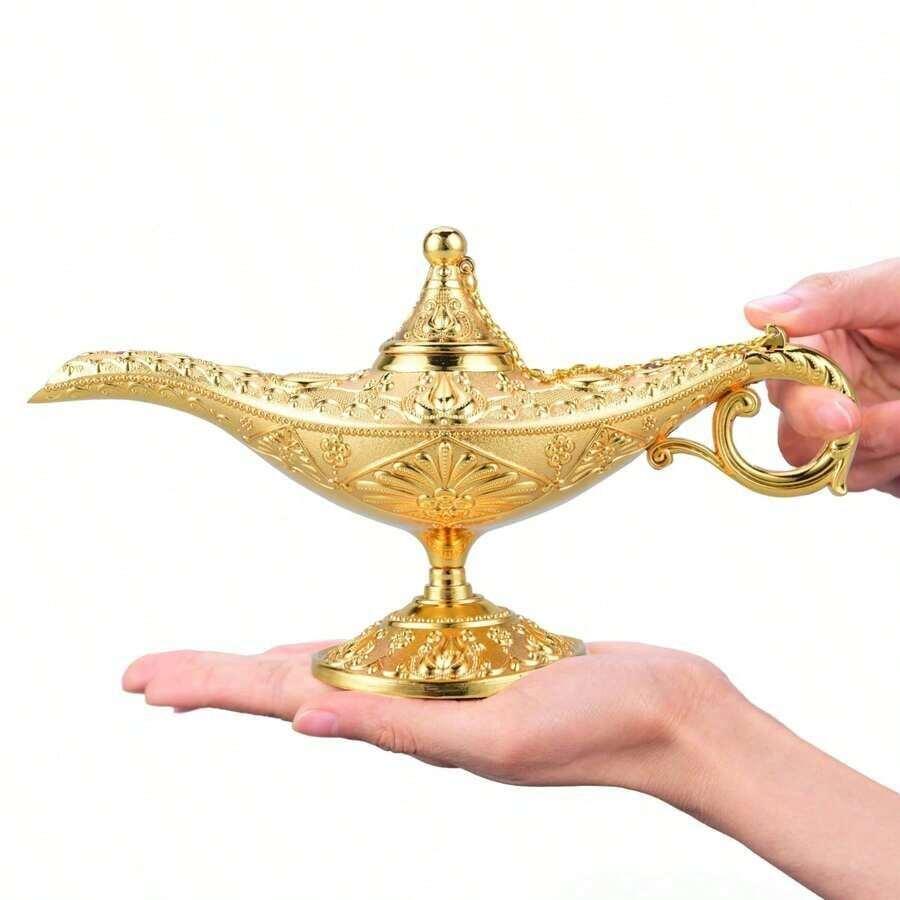 SHEIN ZŁOTA LAMPA DEKORACYJNA S07__13X23