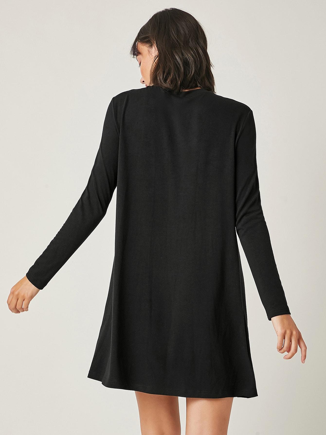 SHEIN CZARNA SUKIENKA MINI CASUAL S06__L