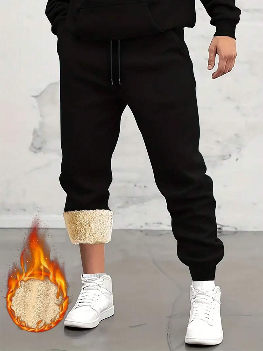 SHEIN CZARNE SPODNIE FUTERKO S06__XL