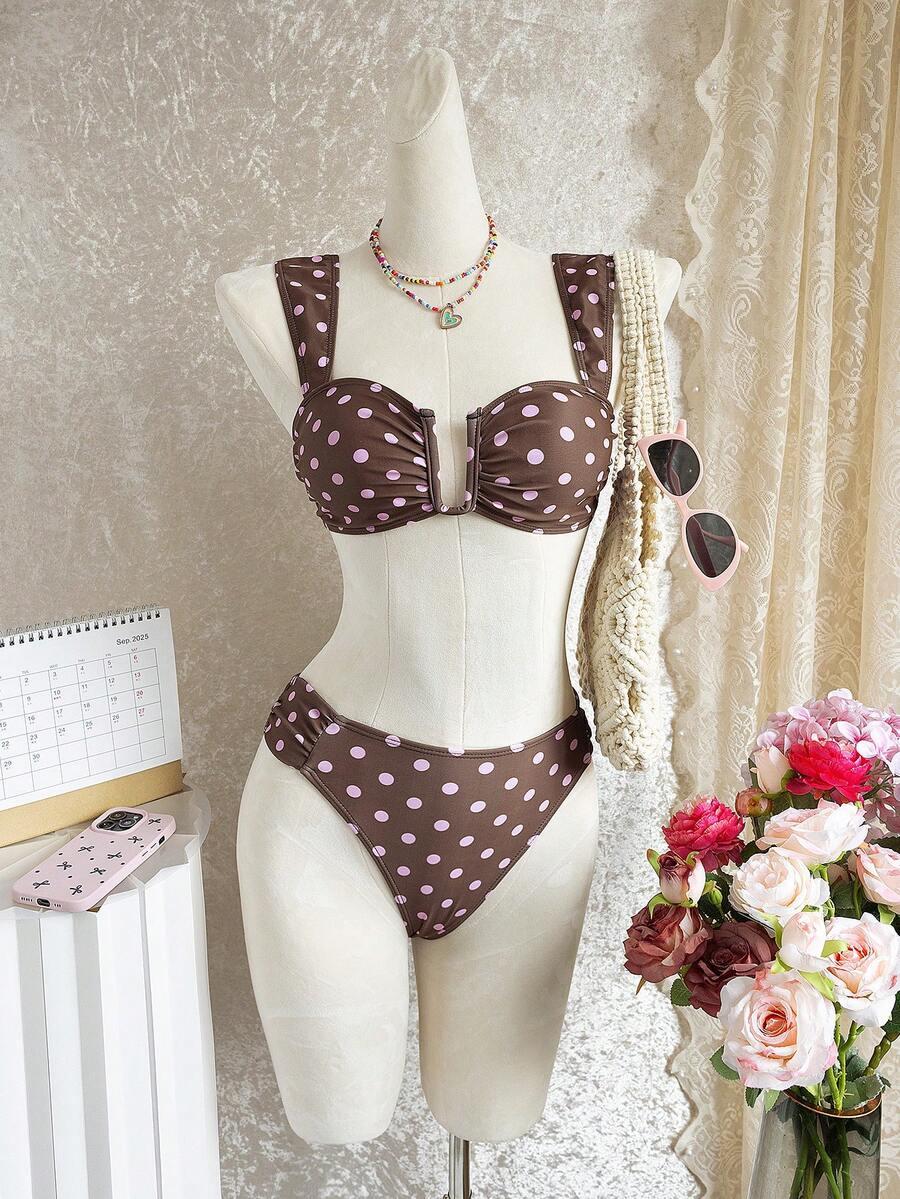 SHEIN DWUCZĘŚCIOWY STRÓJ KĄPIELOWY S09__L
