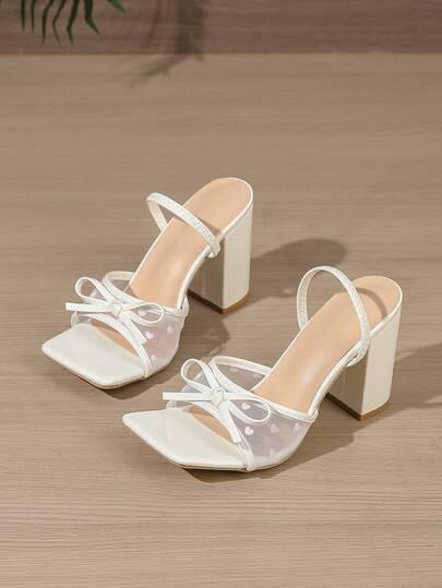 SHEIN BIAŁE SANDAŁY NA OBCASIE S06__39