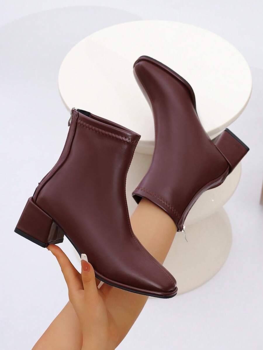 SHEIN BORDOWE BOTKI NA OBCASIE ZAMEK W01__39