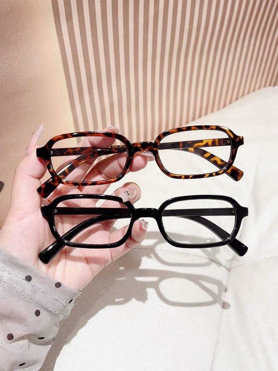 SHEIN OKULARY ZERÓWKI ANIMAL PRINT S07