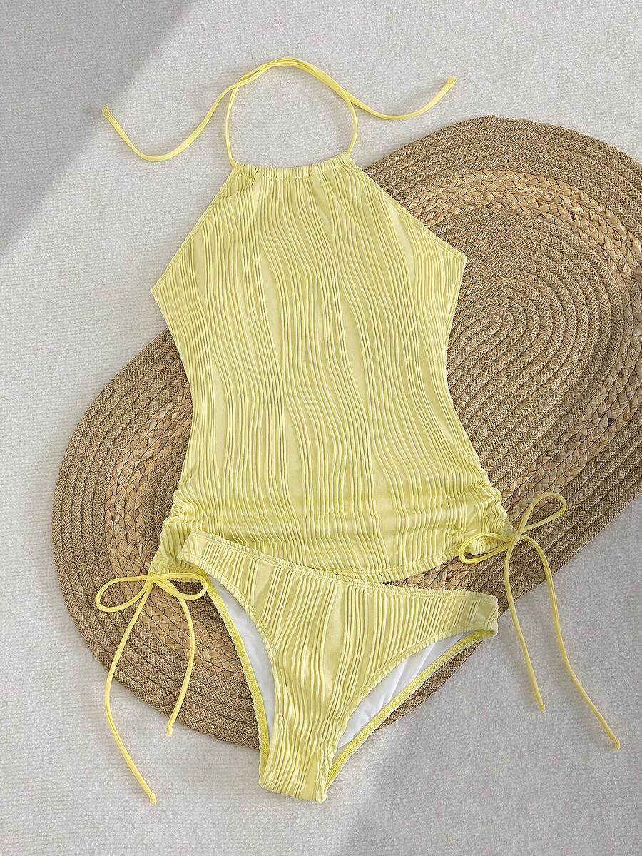 SWIM LUSHOIRE ŻÓŁTY DWUCZĘŚCIOWY STRÓJ KĄPIELOWY S09__L