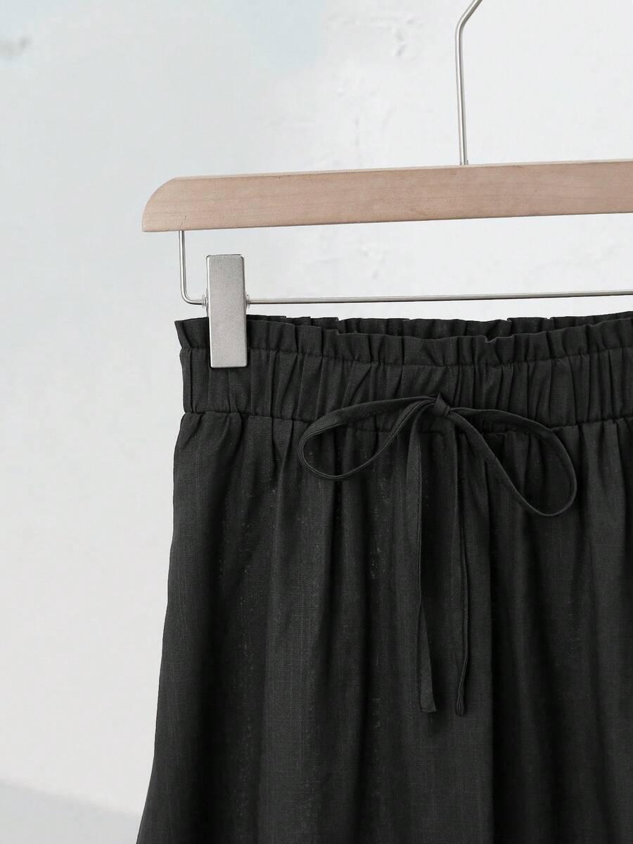 SHEIN CZARNA MAXI SPÓDNICA S06__M