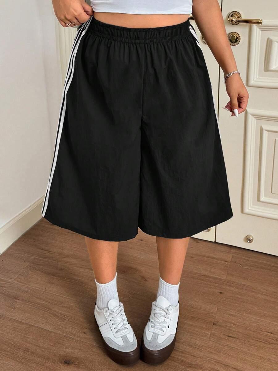 SHEIN CZARNE SPODENKI PASKI S06__50