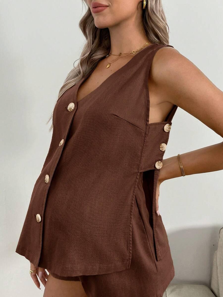 SHEIN KOMPLET KAMIZELKA SPODENKI S06__S