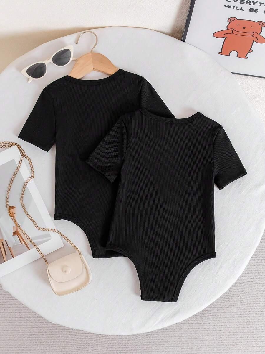 SHEIN CZARNE BODY 2-PACK S06__98/104