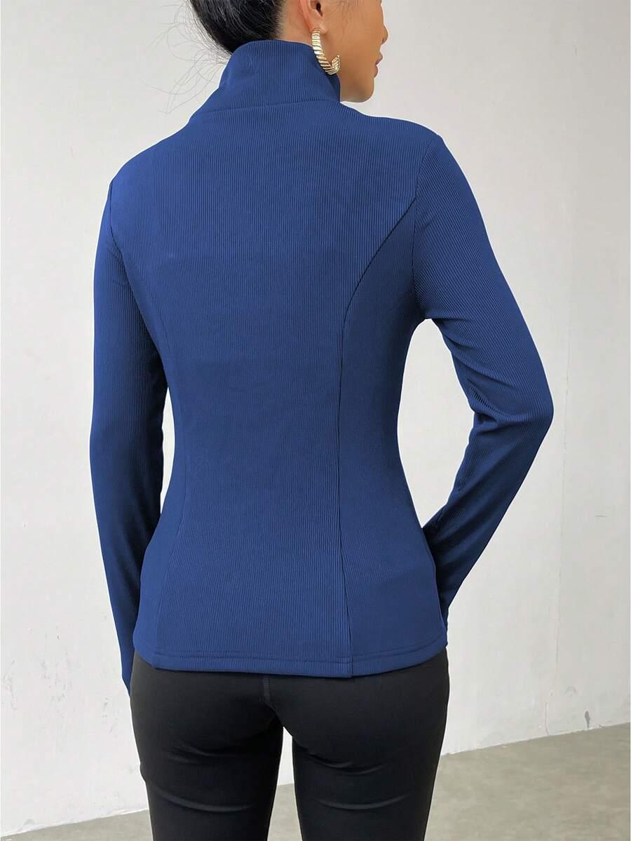 SHEIN NIEBIESKA BLUZA ZAMEK S06__M