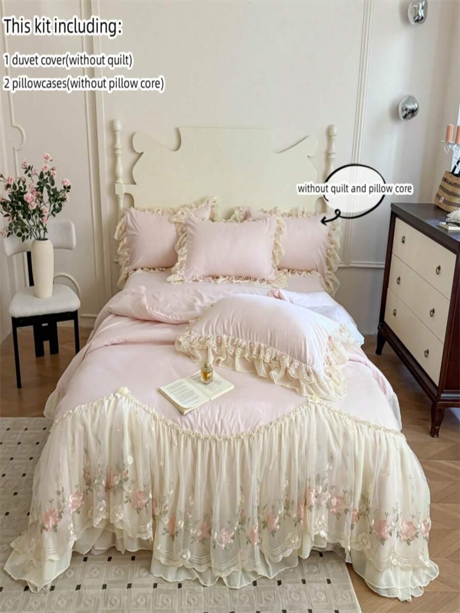 SHEIN RÓŻOWY KOMPLET POŚCIELI PODUSZKI S07__230X220
