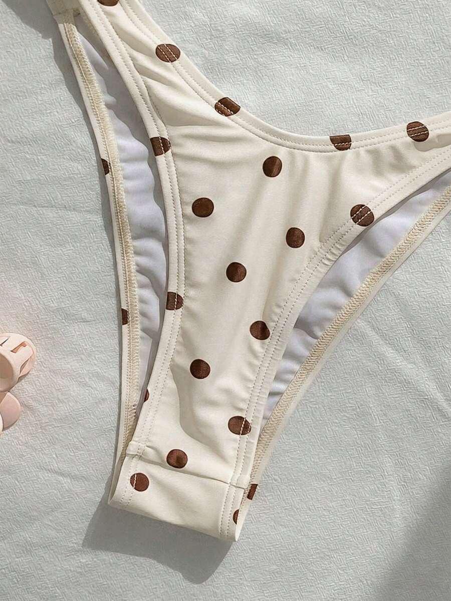 SHEIN DWUCZĘŚCIOWY STRÓJ KĄPIELOWY GROSZKI PK01__M