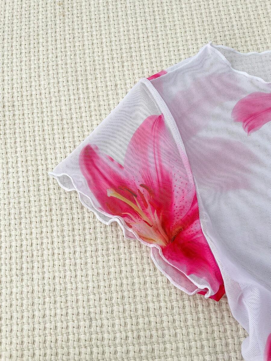 SHEIN DWUCZĘŚCIOWY STRÓJ KĄPIELOWY PAREO S09__164/170