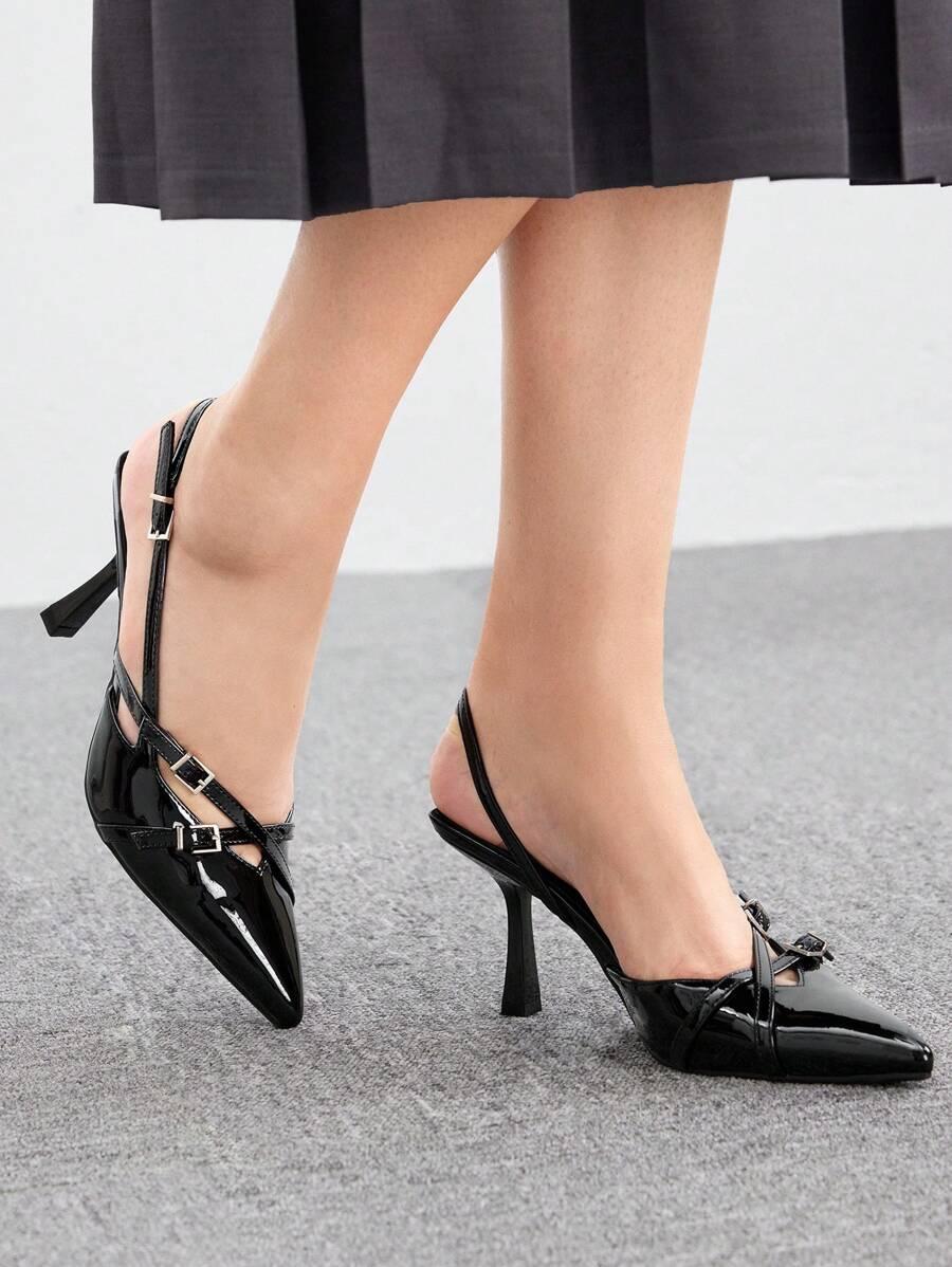 SHEIN CZARNE CZÓŁENKA OBCAS S06__38