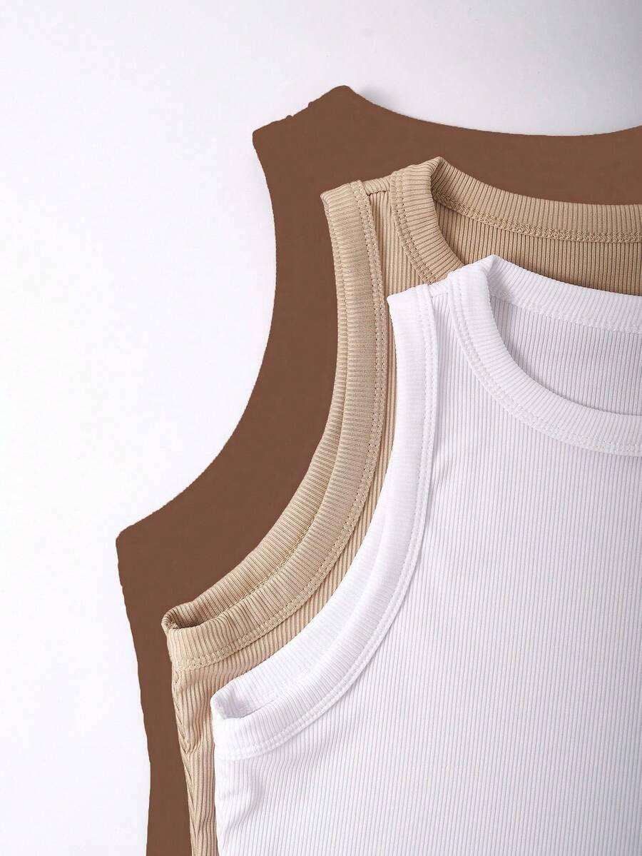SHEIN TOP BEZ RĘKAWÓW 3-PACK S06__XL