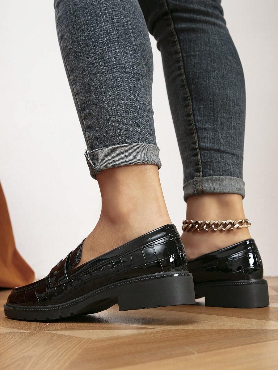 SHEIN CZARNE MOKASYNY CASUAL S06__37