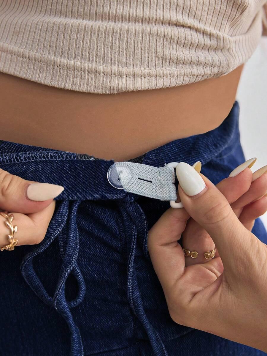 SHEIN NIEBIESKIE CIĄŻOWE SPODNIE S06__XL