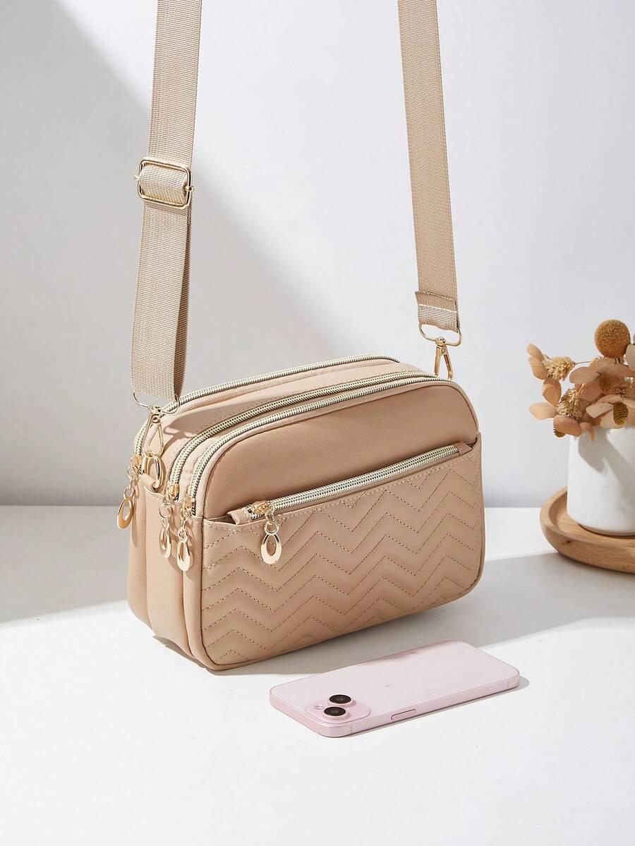 SHEIN BEŻOWA TOREBKA NA RAMIĘ S07__22X16