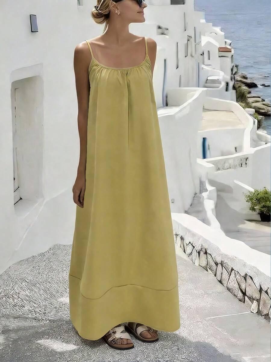 SHEIN ZIELONA MAXI SUKIENKA S06__M