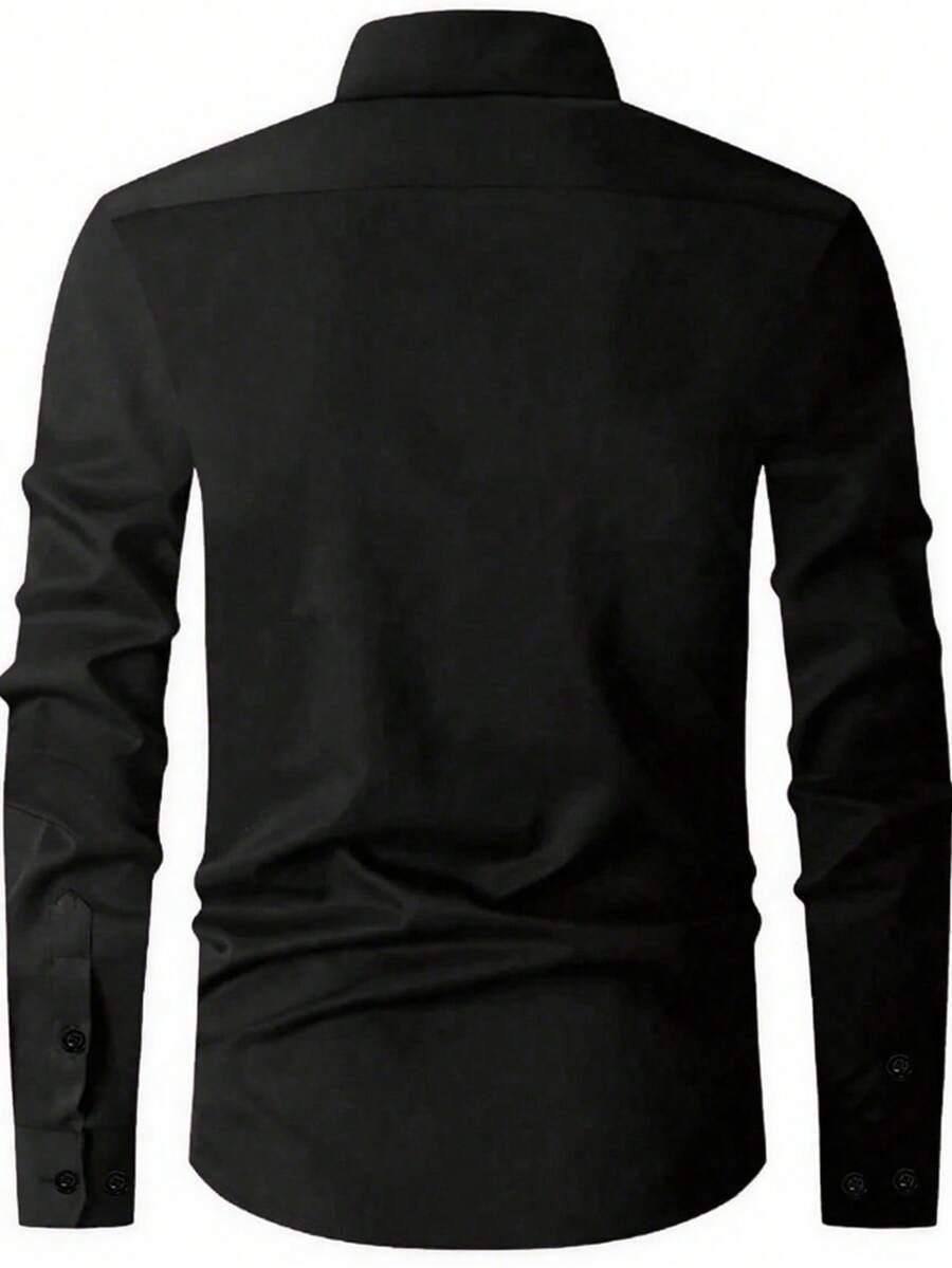 SHEIN CZARNA KOSZULA GUZIKI S06__M