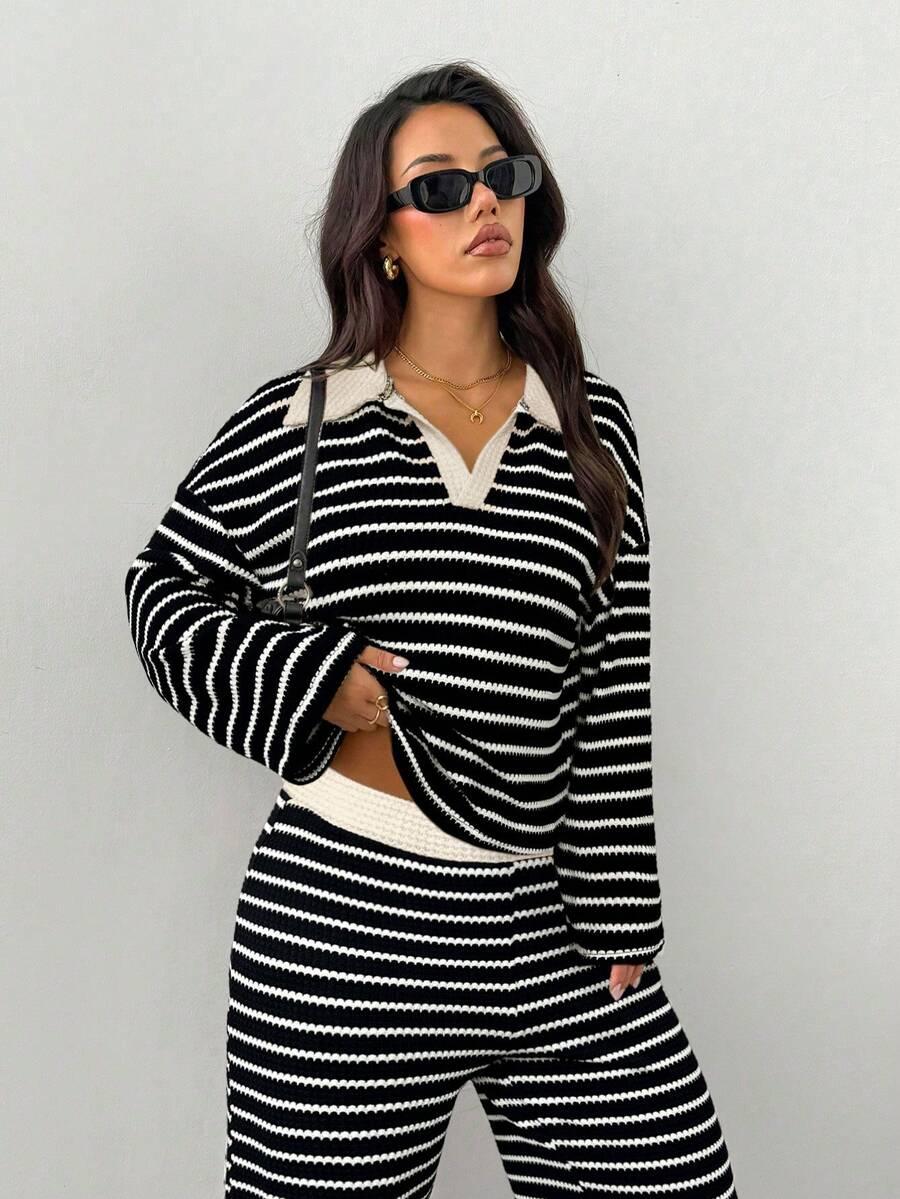 SHEIN KOMPLET SWETER SPODNIE S06__S