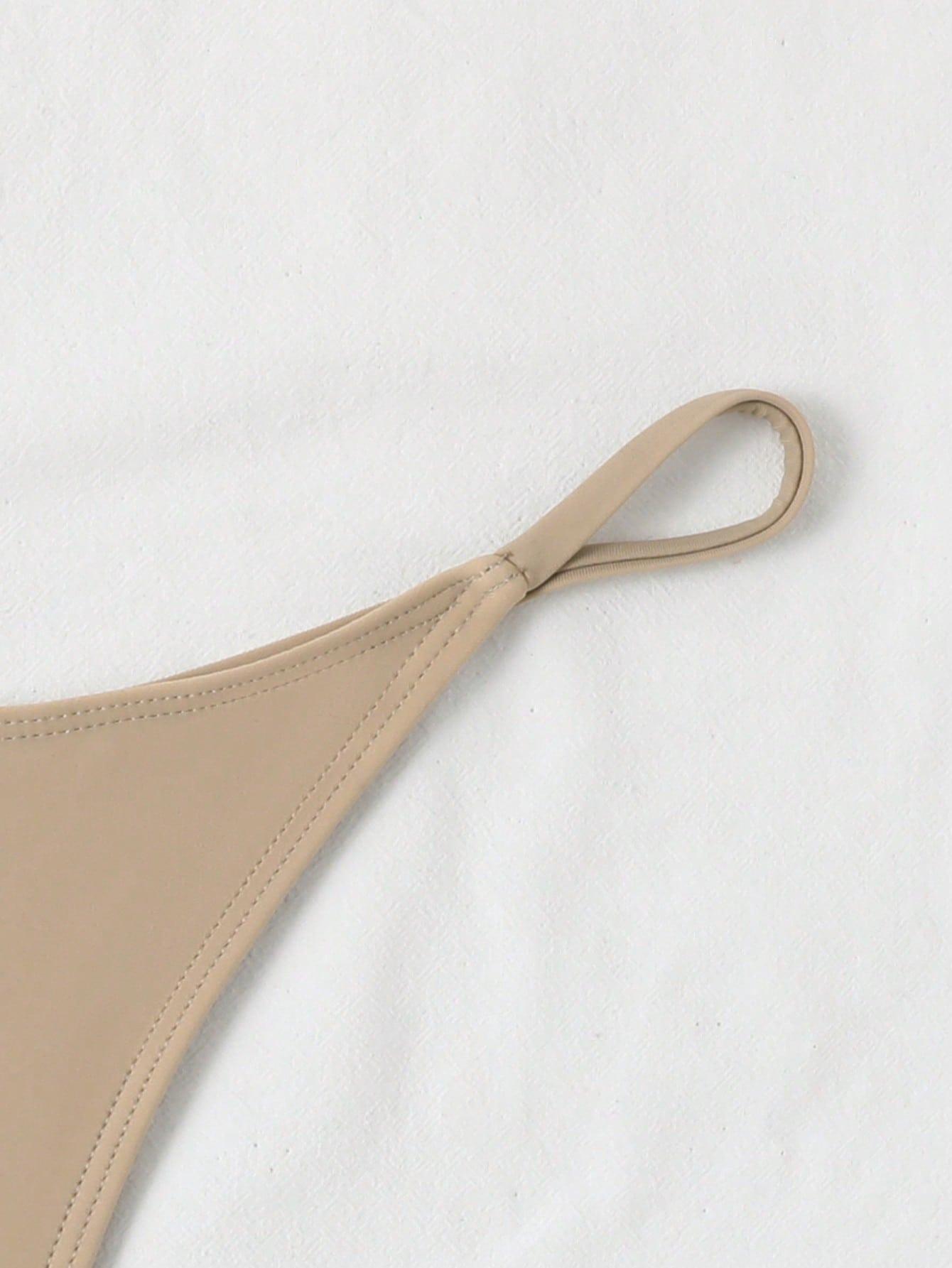 SHEIN BEŻOWY DÓŁ OD BIKINI S09__XS