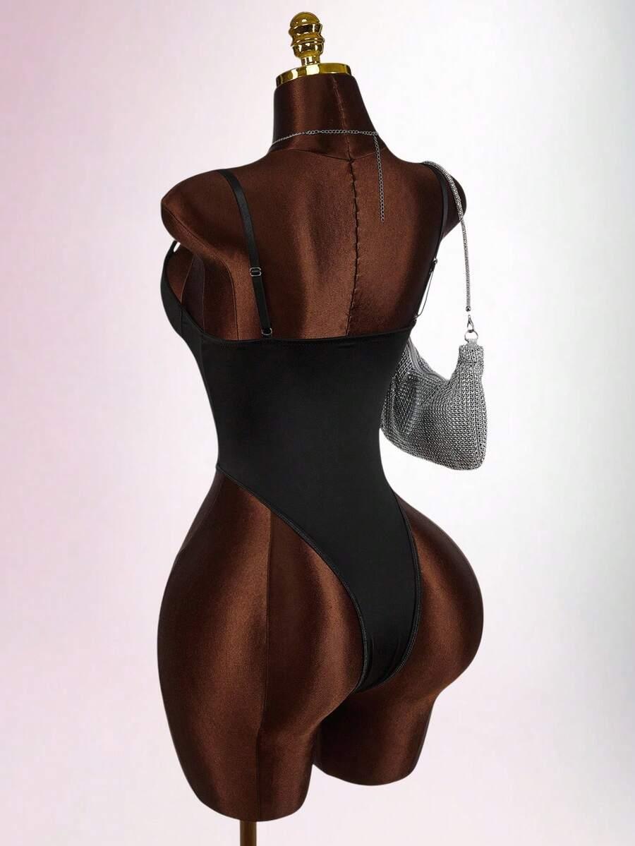SHEIN CZARNE BODY NA RAMIĄCZKACH S09__50