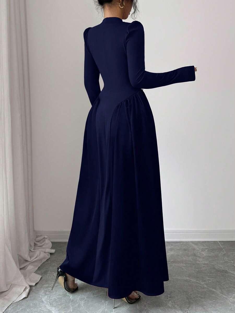 SHEIN GRANATOWA MAXI SUKIENKA S06__M
