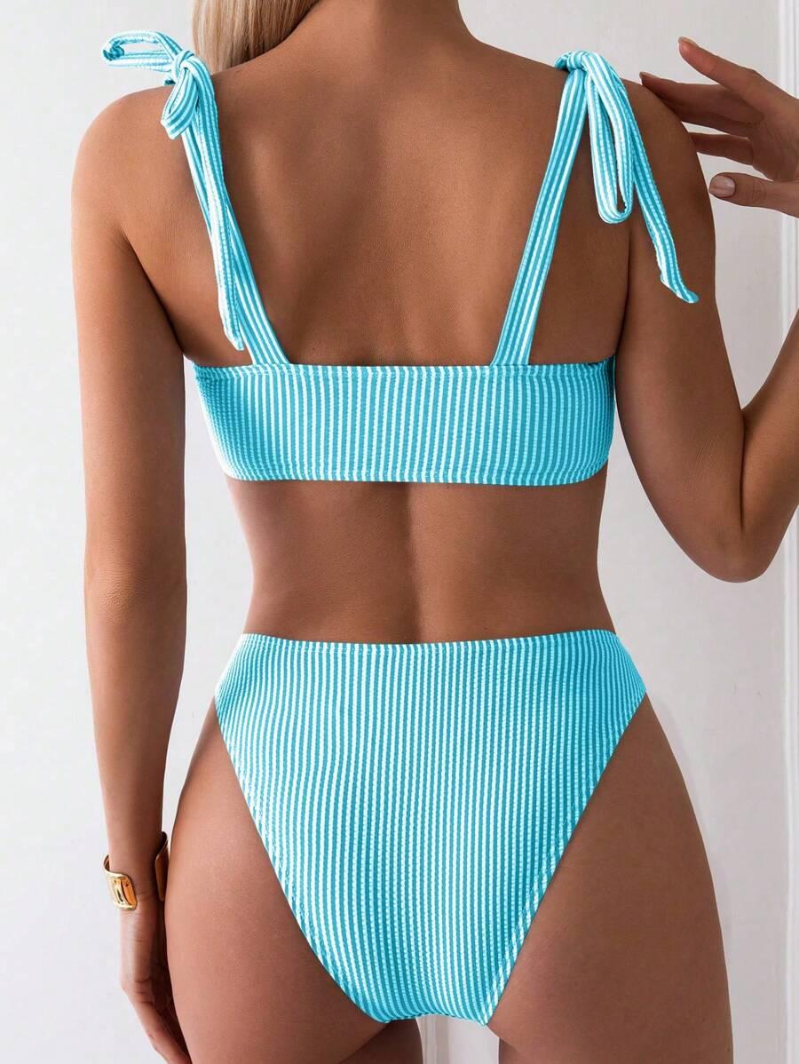 SHEIN DWUCZĘŚCIOWY STRÓJ KĄPIELOWY S09__L