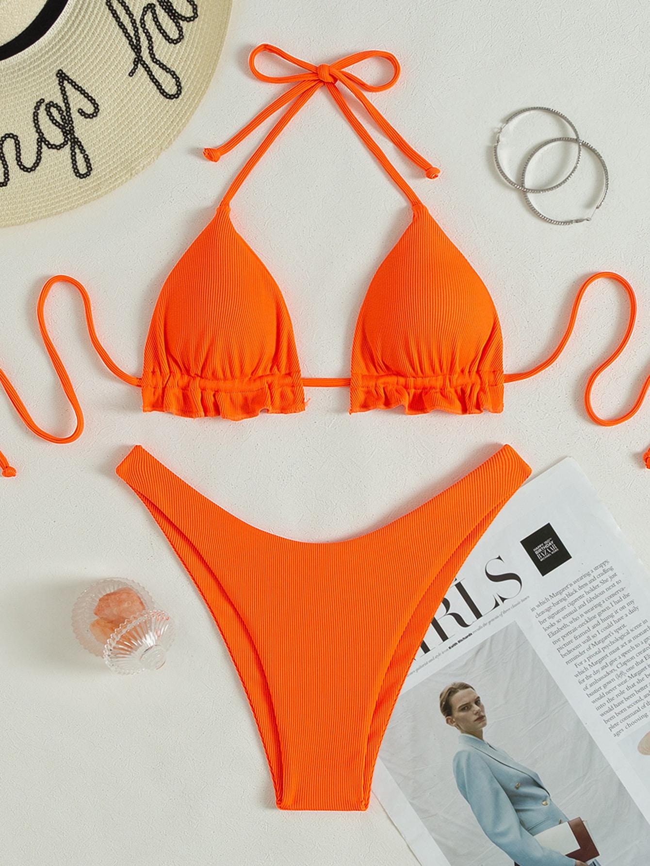 SHEIN DWUCZĘŚCIOWY KOSTIUM KĄPIELOWY S06__S