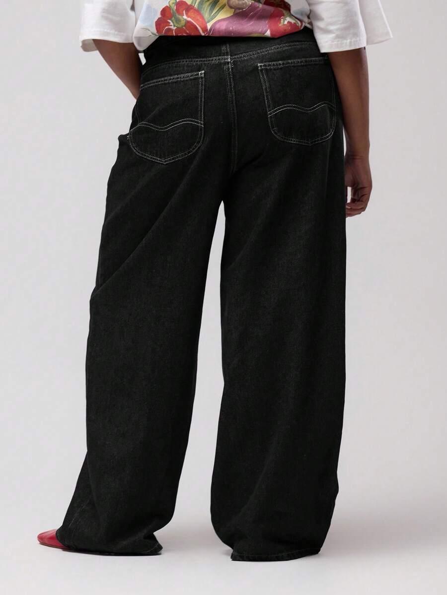 MUSERA CZARNE SPODNIE JEANS BAGGY S06__52