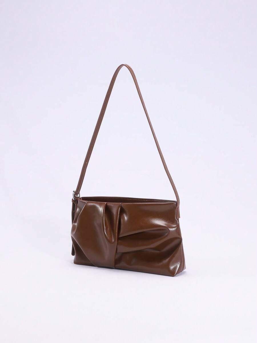 SHEIN BRĄZOWA TOREBKA NA RAMIĘ S07__16X27CM