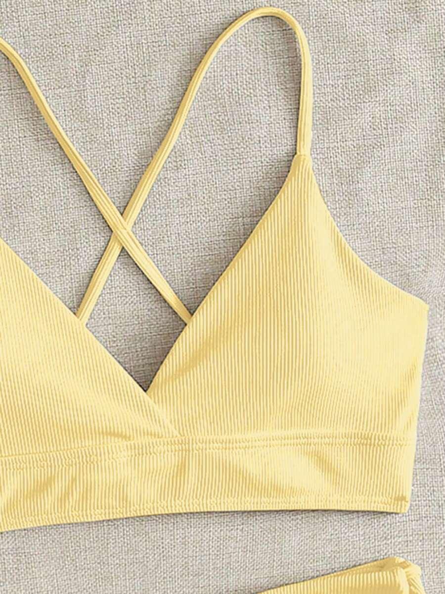 SWIM MOD ŻÓŁTY DÓŁ OD BIKINI S09__XL