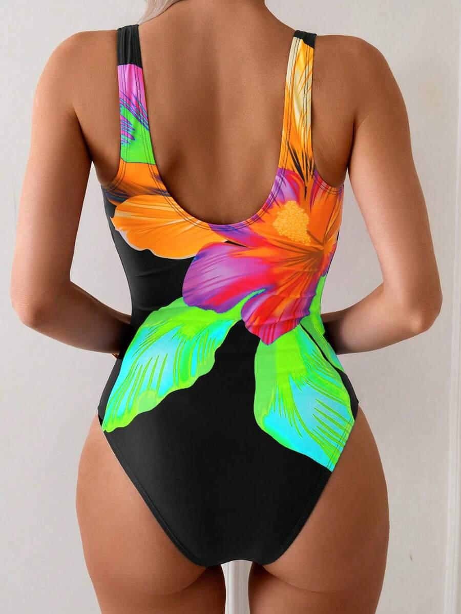SHEIN JEDNOCZĘŚCIOWY STRÓJ KĄPIELOWY S09__S