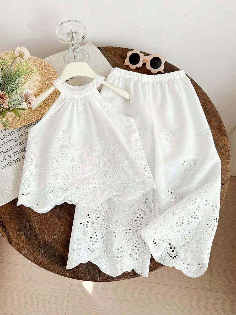 SHEIN BIAŁA BLUZKA HAFT S06__104-110