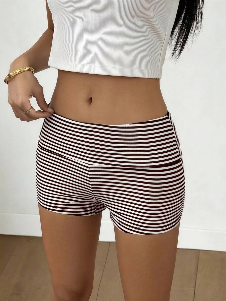 SHEIN SPODENKI W PASKI CASUAL S06__S