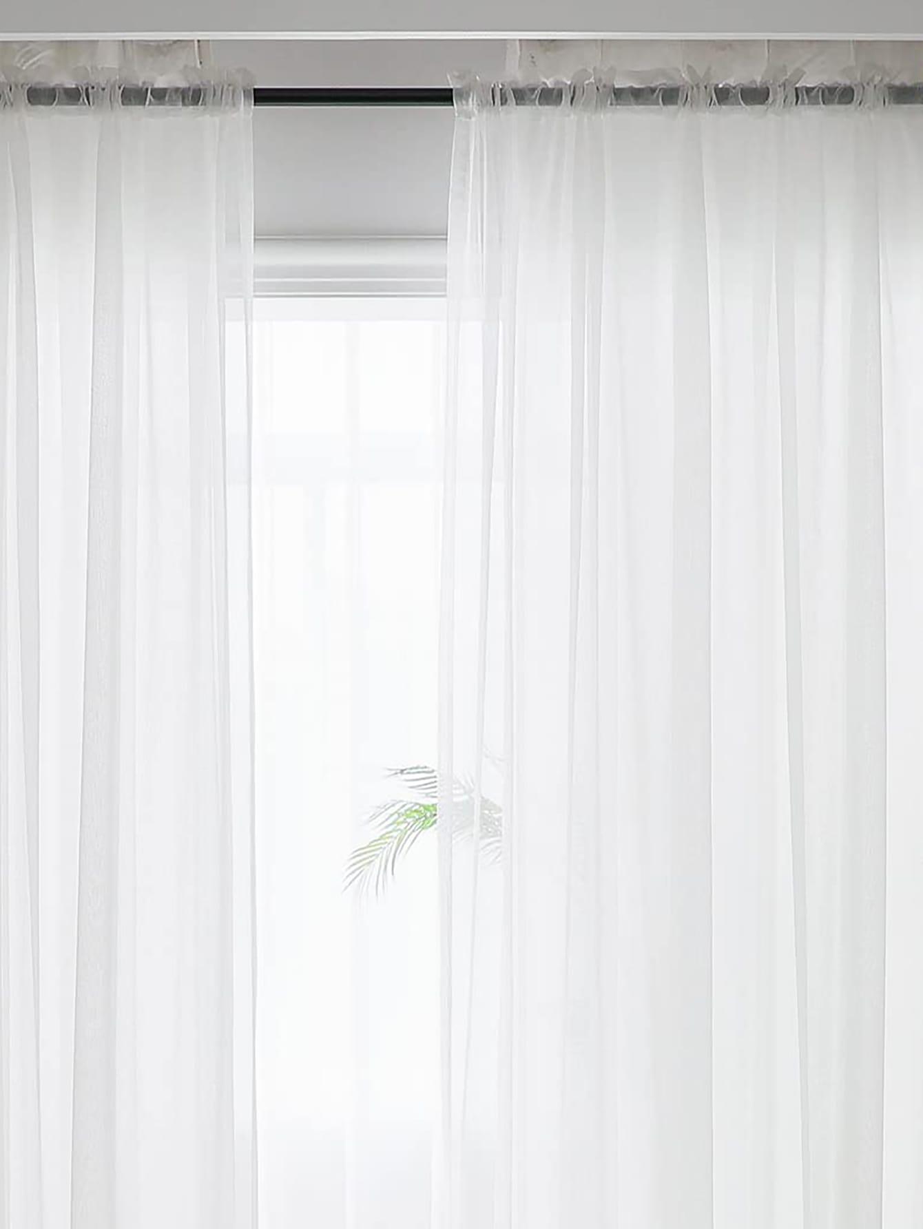SHEIN BIAŁA ZASŁONA 1SZT S07__100X200CM