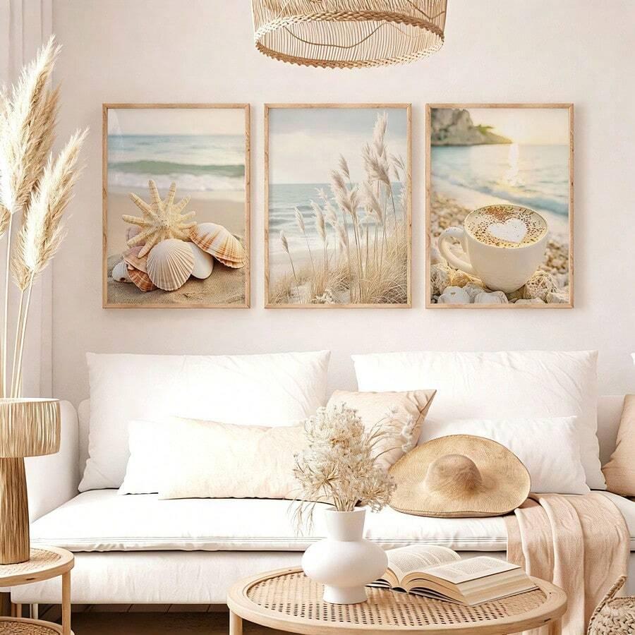 SHEIN OBRAZ PLAKAT NA ŚCIANĘ 3-PACK S07__50X70