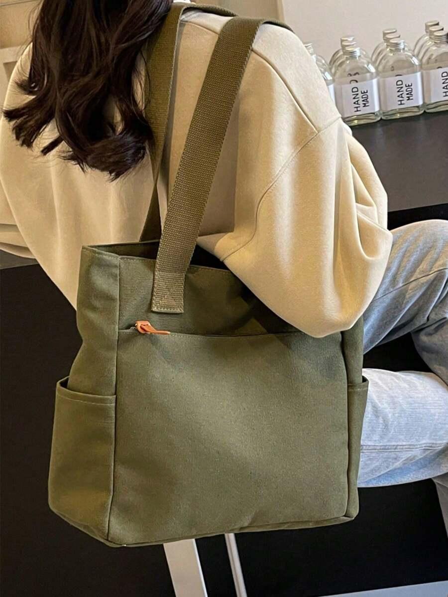 SHEIN ZIELONA TOREBKA NA RAMIĘ S07__31X14X36CM