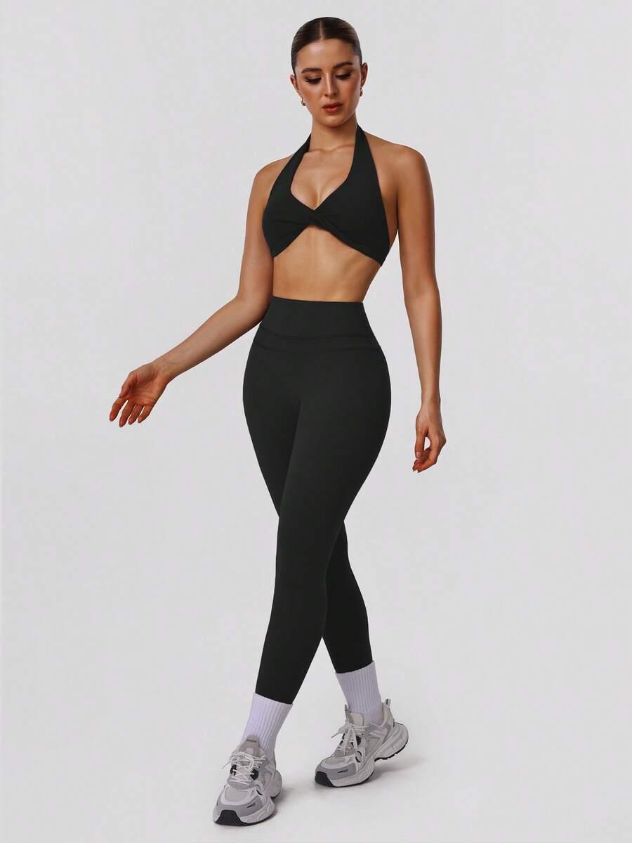 SHEIN CZARNY BIUSTONOSZ SPORTOWY S06__S