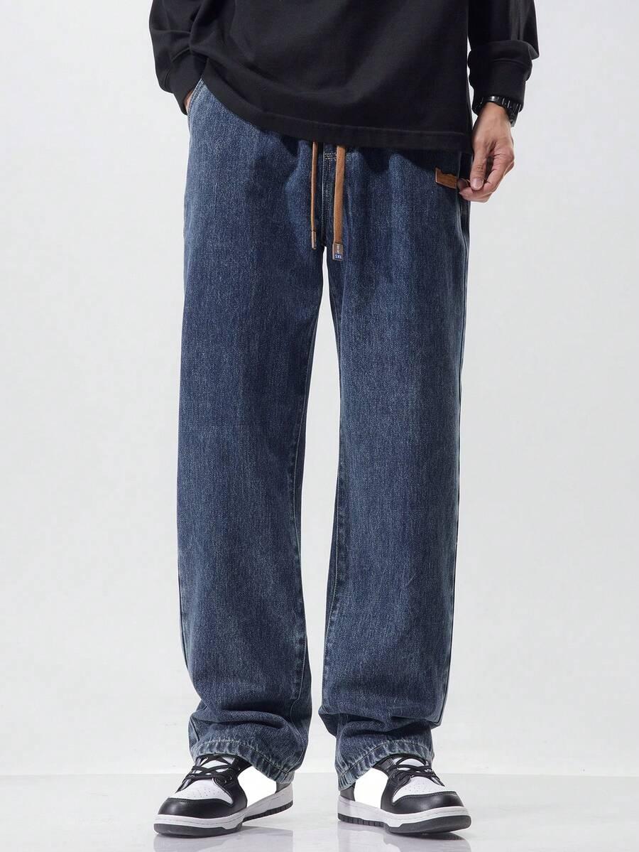 SHEIN GRANATOWE SPODNIE JEANS S06__3XL