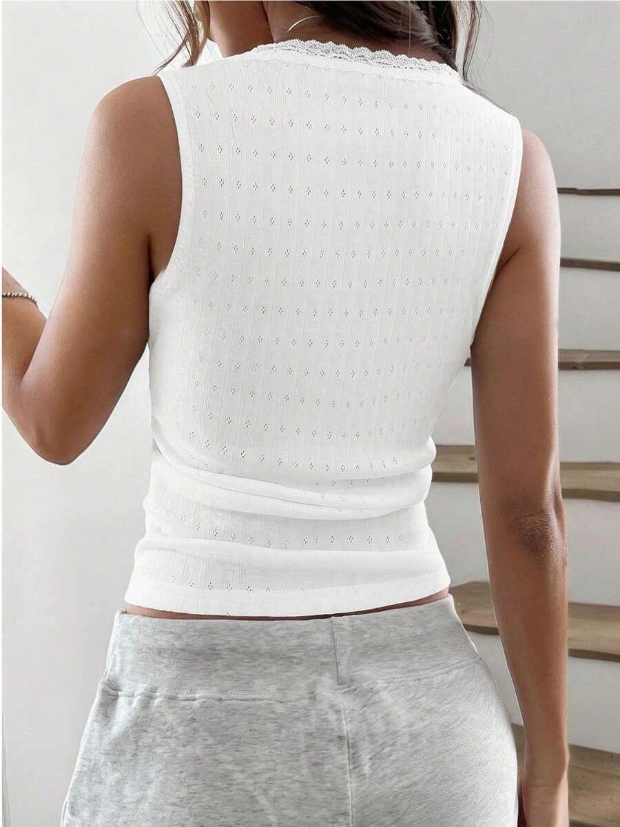 SHEIN BIAŁY TOP GUZIKI S06__S