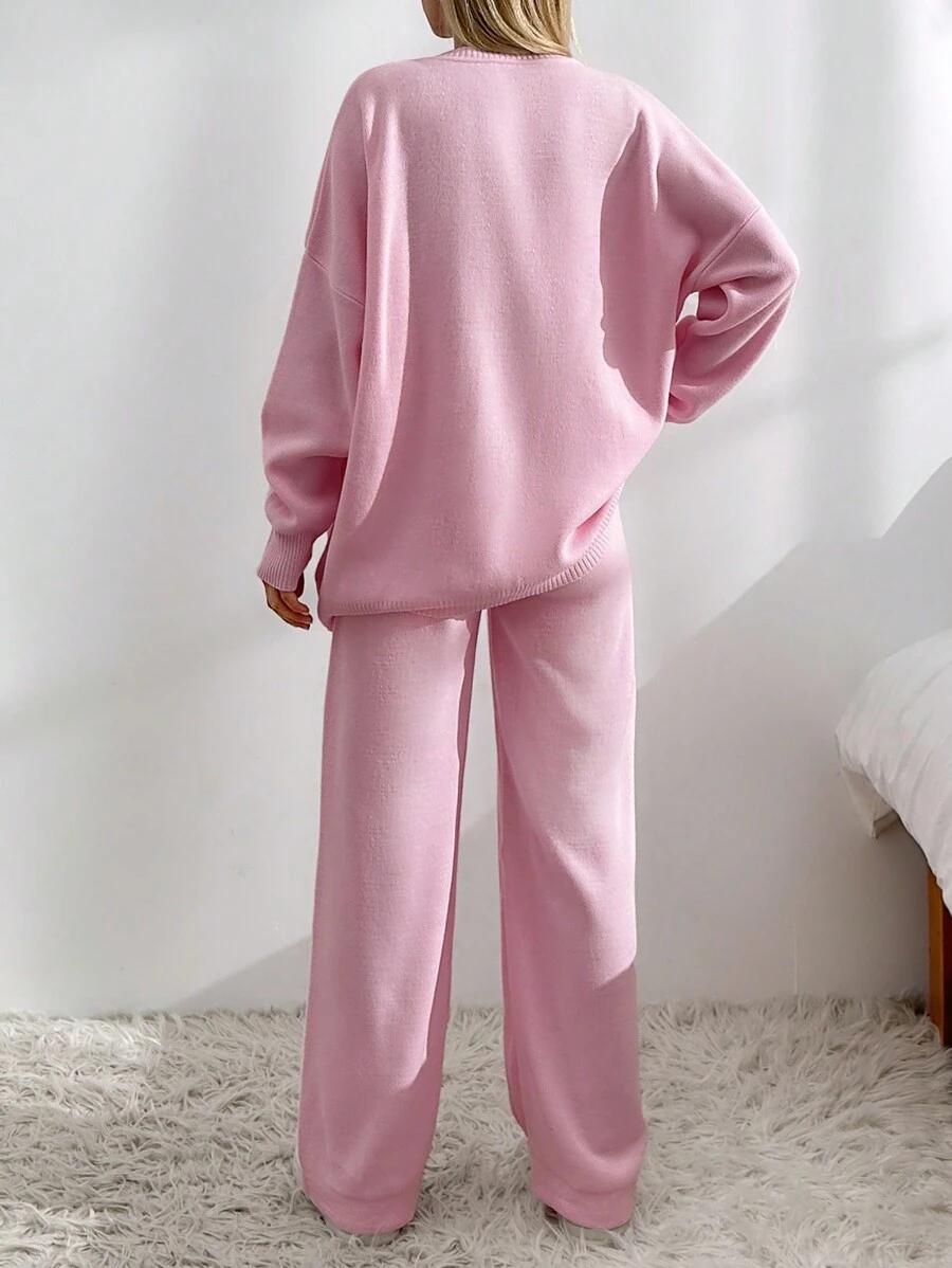 SHEIN RÓŻOWY SWETER GUZIKI S06__M