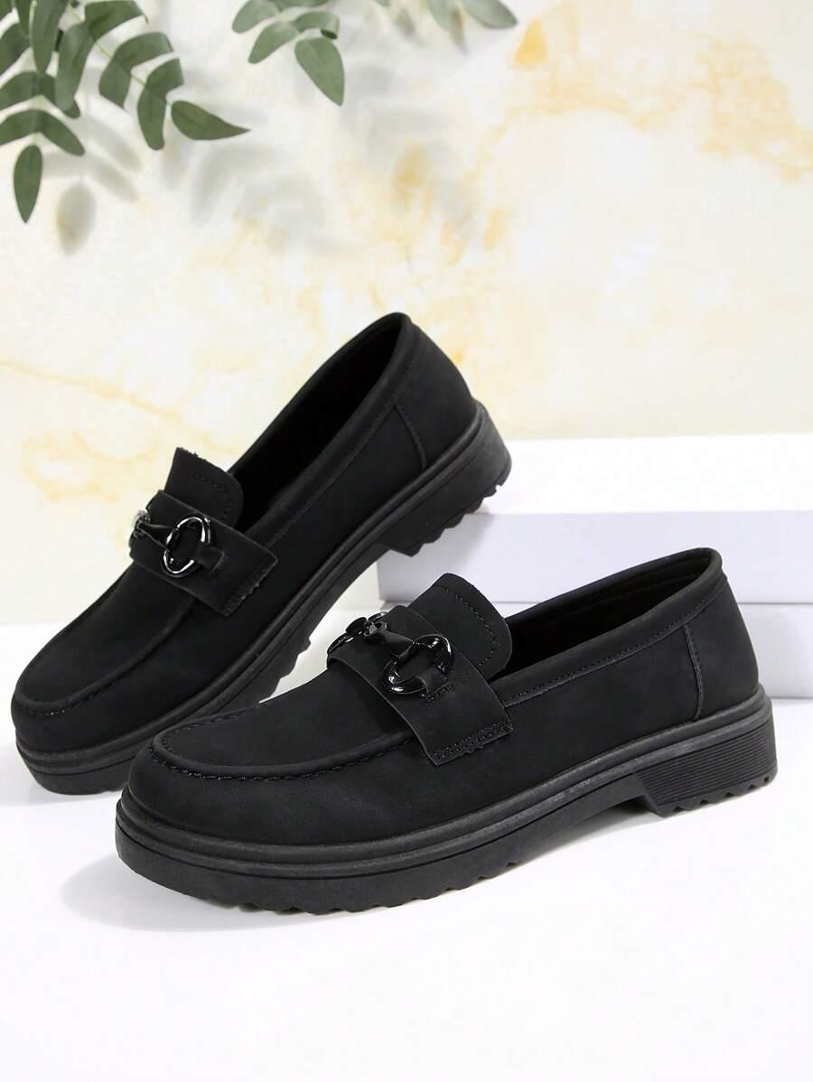 SHEIN CZARNE MOKASYNY ZDOBIENIE S06__39