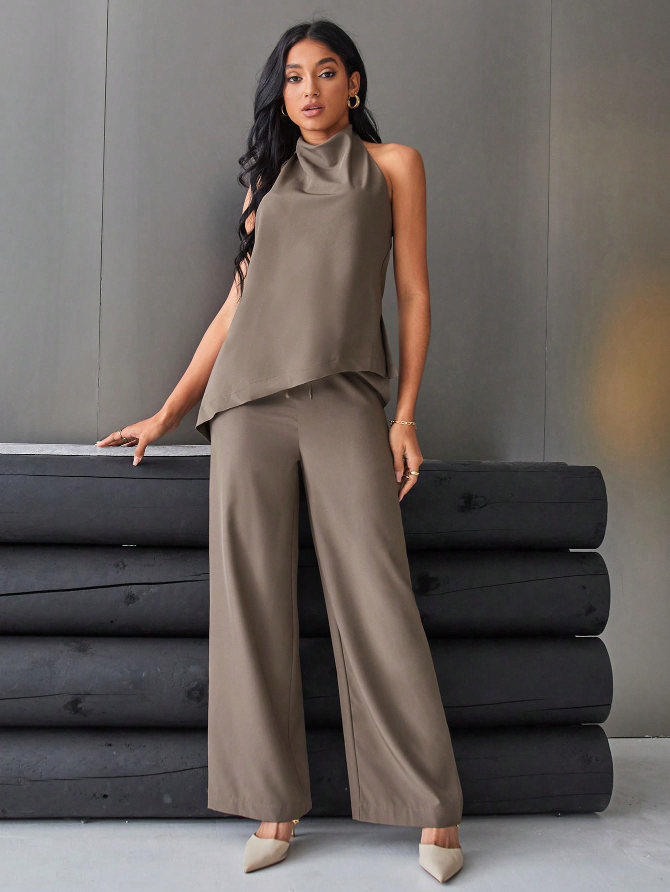 SHEIN TOP SPODNIE KOMPLET S06__S