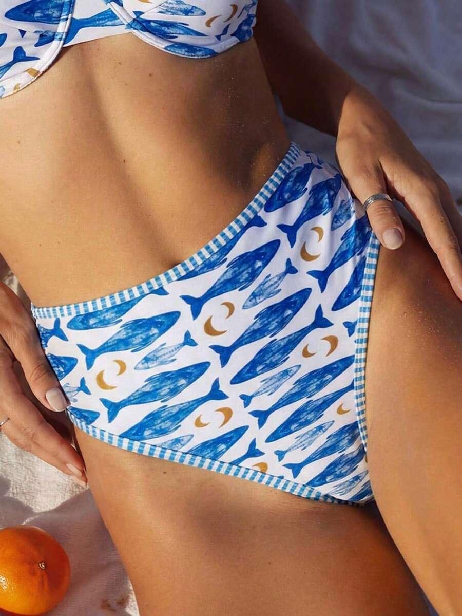 SWIM MOD DWUCZĘŚCIOWY STRÓJ KĄPIELOWY ANIMAL PRINT S09__L
