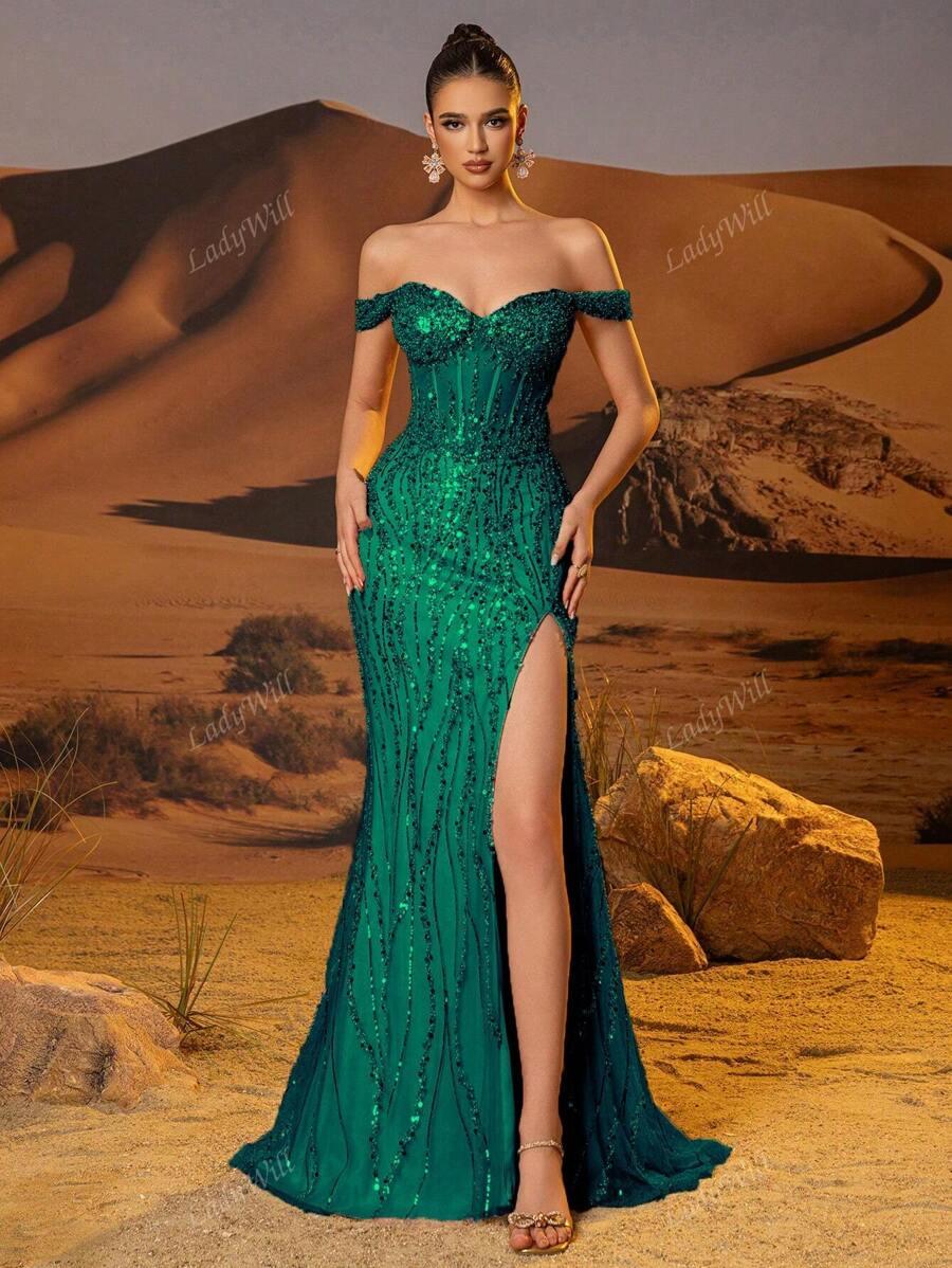 SHEIN ZIELONA MAXI SUKIENKA S06__XL