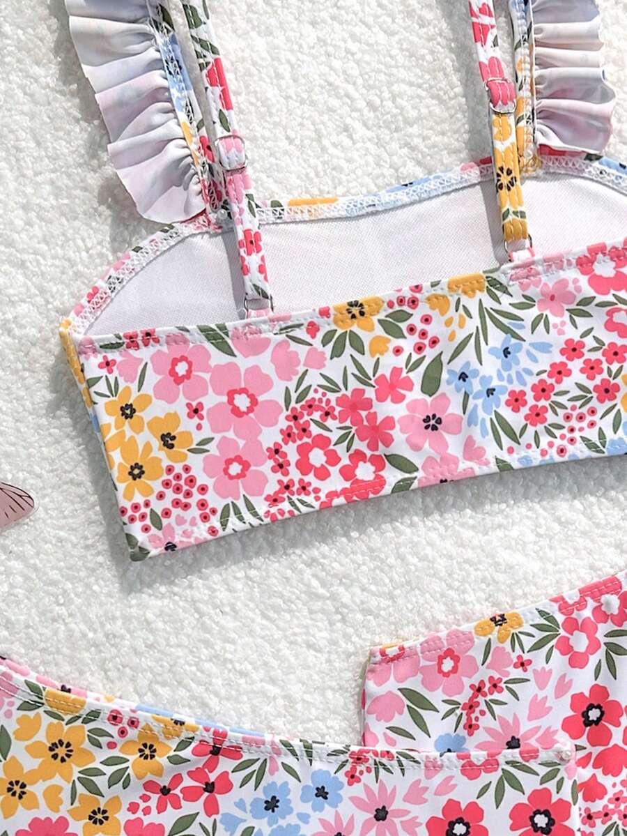 SHEIN TRZYCZĘŚCIOWY STRÓJ KĄPIELOWY KOMPLET S09__116-122