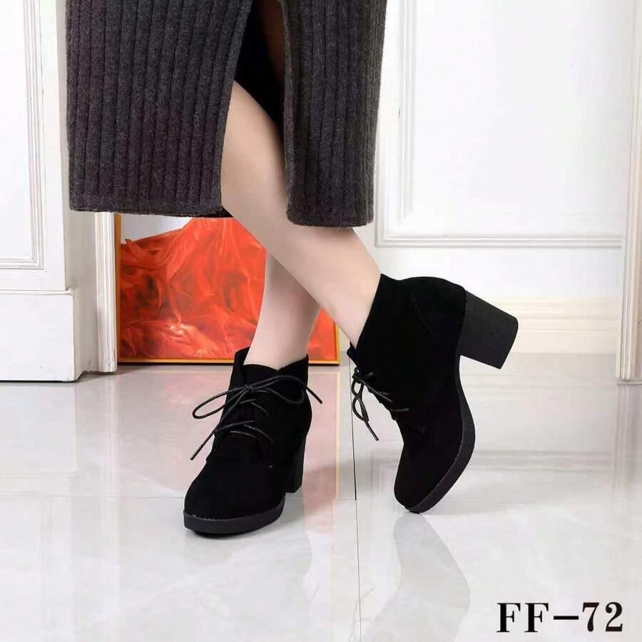SHEIN CZARNE SZNUROWANE BOTKI OBCAS W01__41