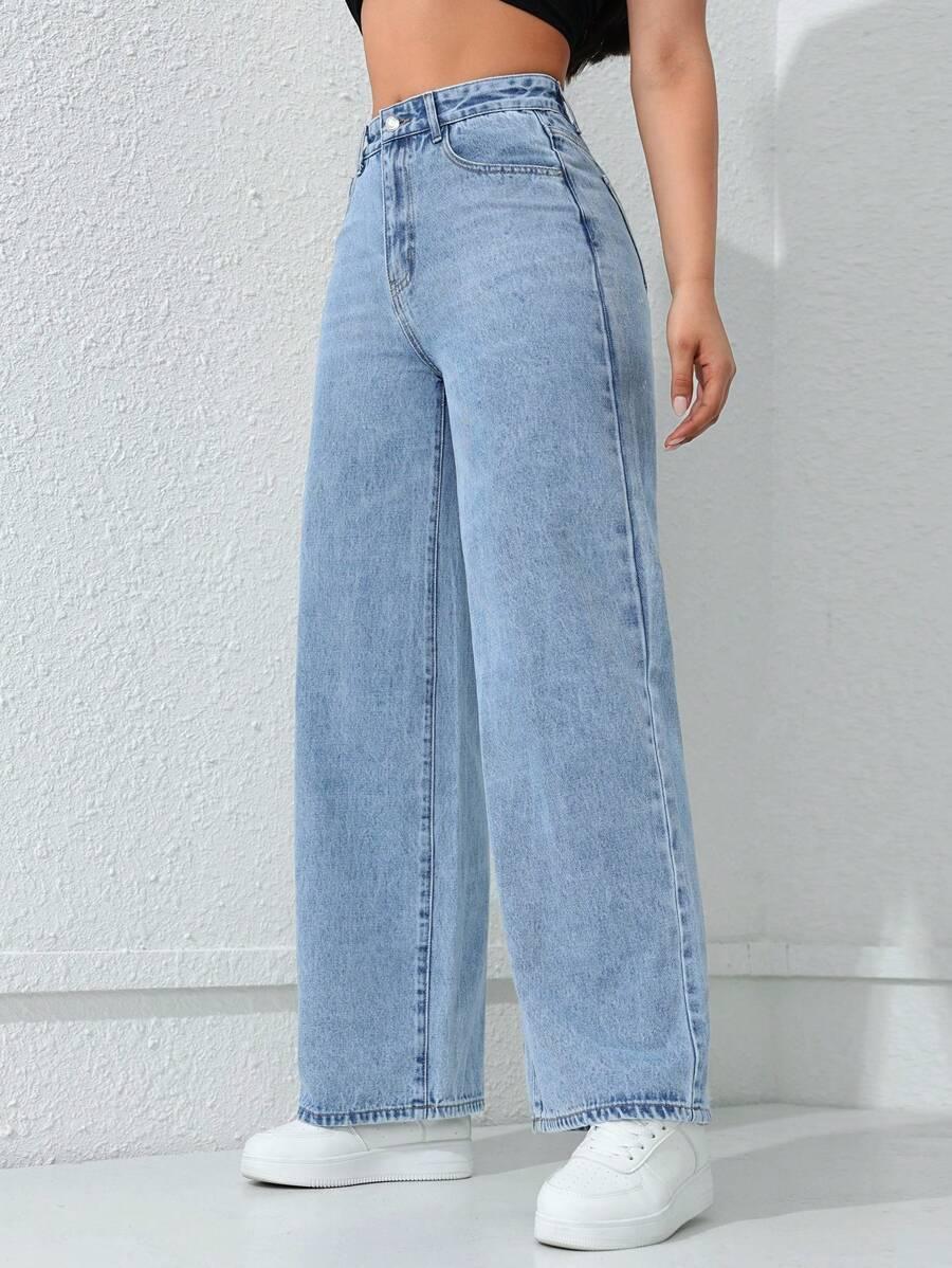 SHEIN NIEBIESKIE SPODNIE JEANS S06__L