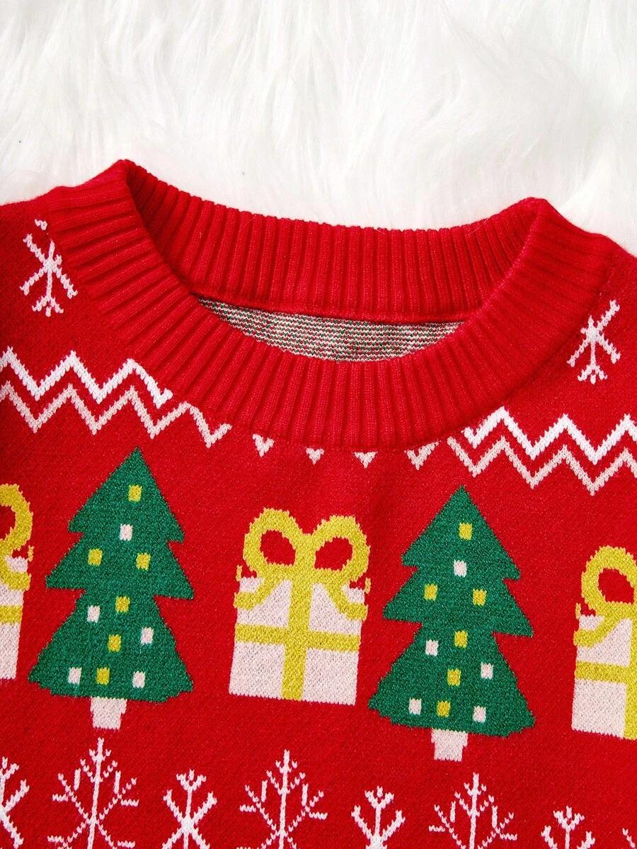 SHEIN ŚWIĄTECZNY SWETER WZÓR BDD__L